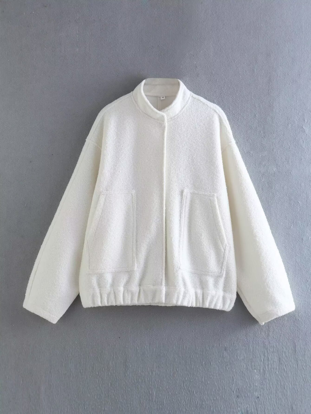 Damen Übergangsjacke mit modernem Stoffmix und praktischen Taschen Heidi-Mode