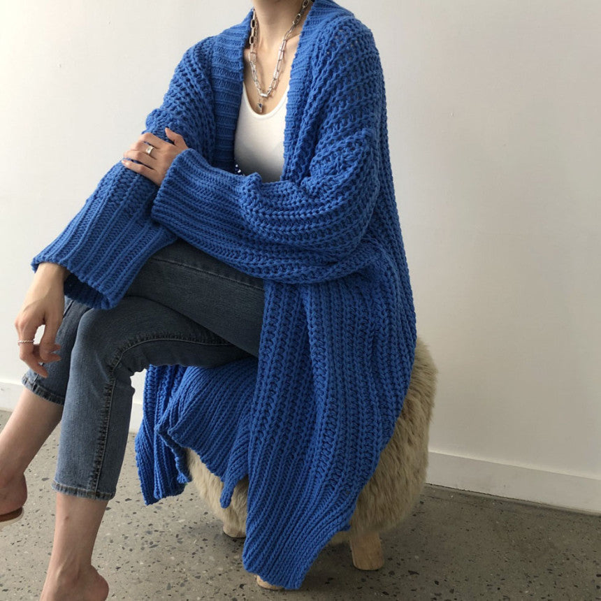 Damen Strickjacke mit offenem Schnitt und lässigen Details Heidi-Mode