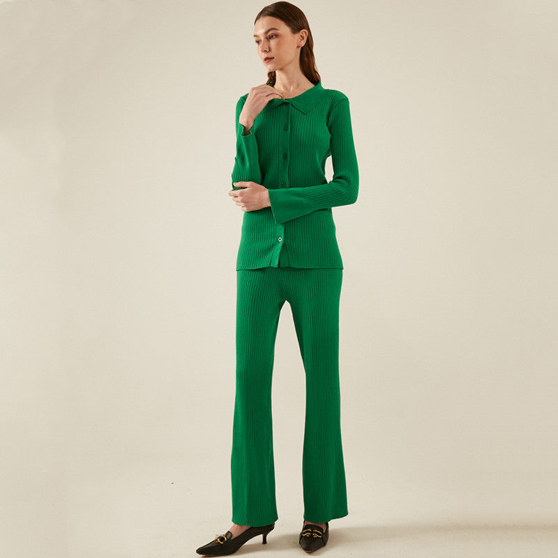 Damen 3-teilige Feinstrick-Loungewear-Set Heidi-Mode