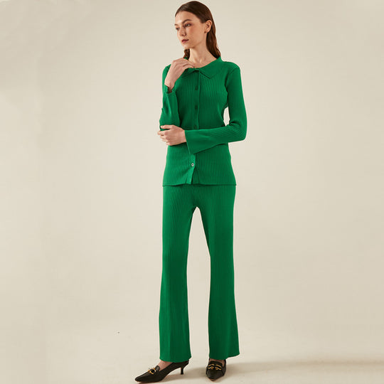 Damen 3-teilige Feinstrick-Loungewear-Set Heidi-Mode