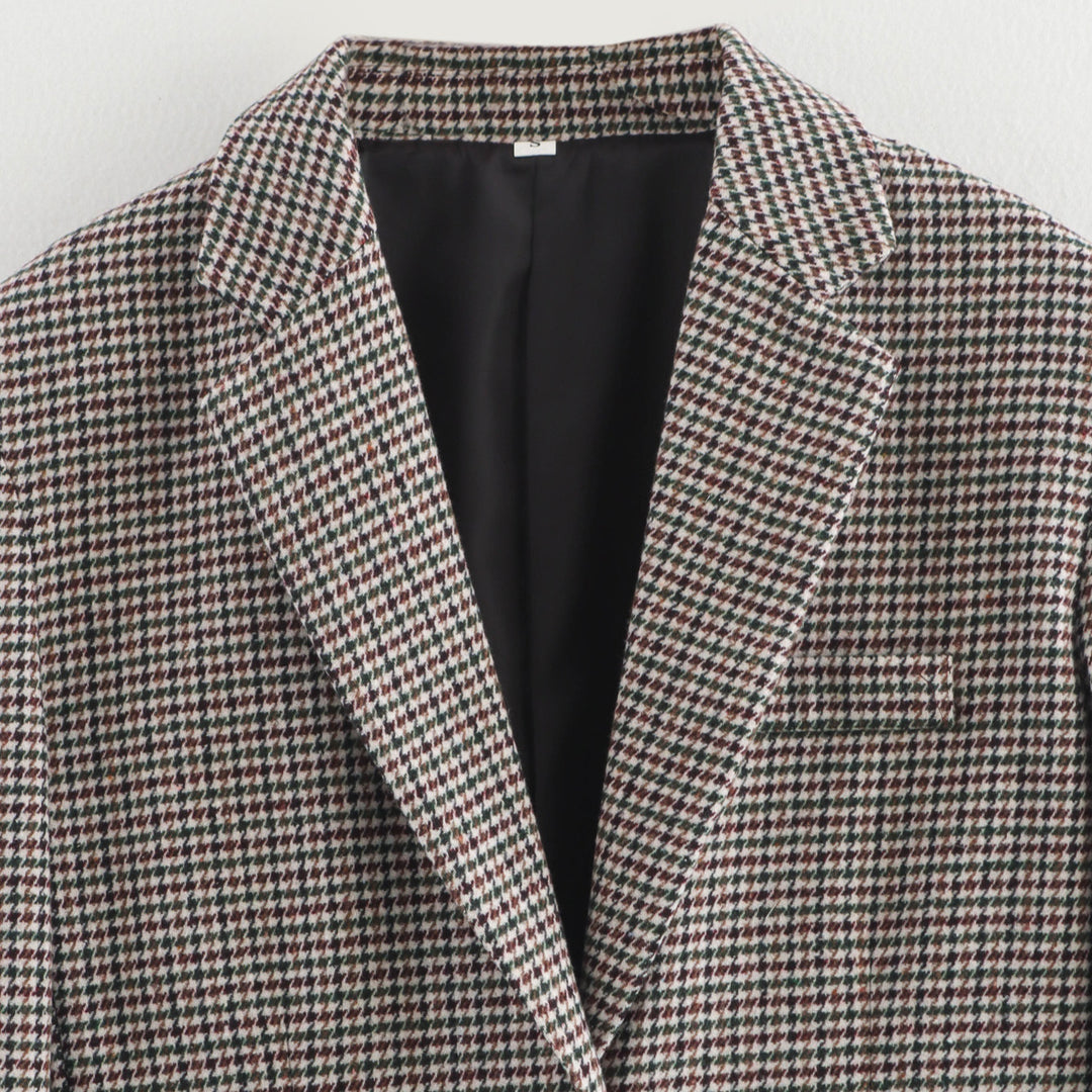 Damen zeitgemäßer Karoblazer Heidi-Mode