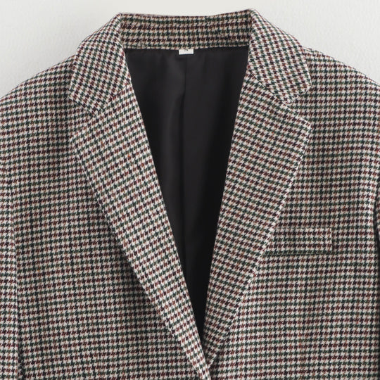 Damen zeitgemäßer Karoblazer Heidi-Mode