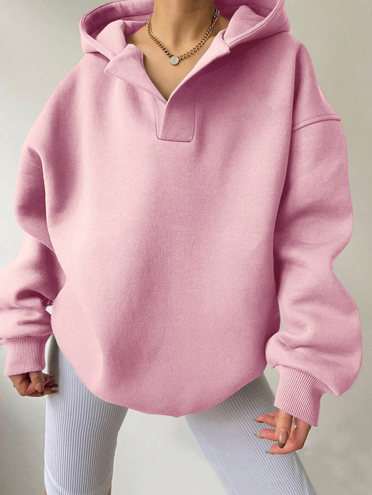 Damen Oversized Kapuzenpullover mit modischem Schnitt und legerem Look Heidi-Mode