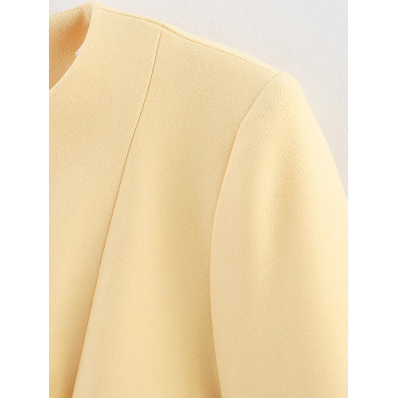Damen moderne Blazerjacke mit strukturiertem Design Heidi-Mode