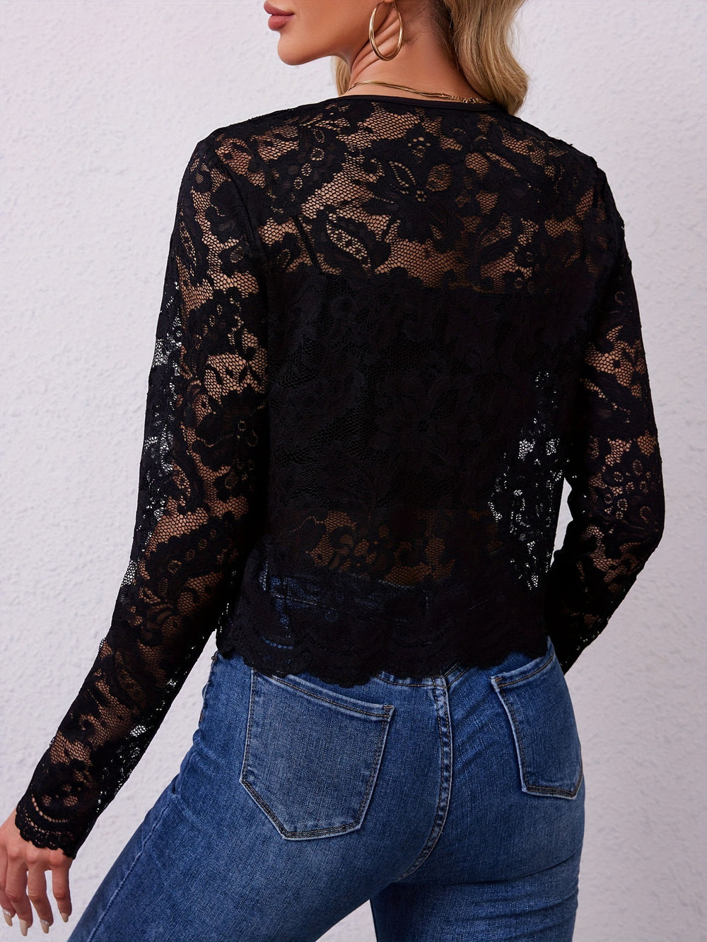 Damen Spitzenjacke Heidi-Mode