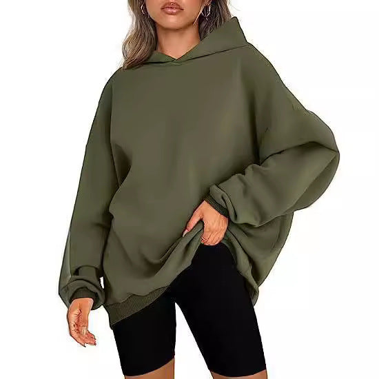 Damen Oversized Hoodie mit lässigem Schnitt und Kapuze Heidi-Mode