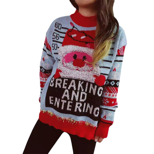 Damen Weihnachts-Pullover mit festlichem Motiv und hochwertigen Materialien Heidi-Mode