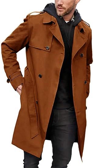 Herren Trenchcoat mit klassischem Stil Heidi-Mode