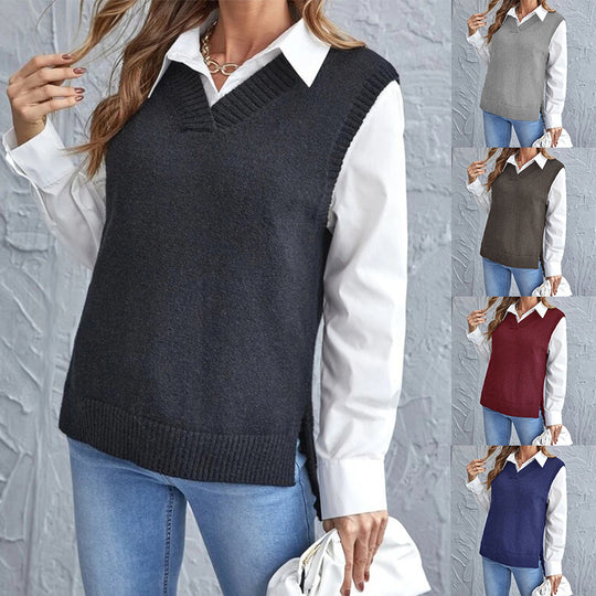 Damen lässiger Layering-Pullover Heidi-Mode