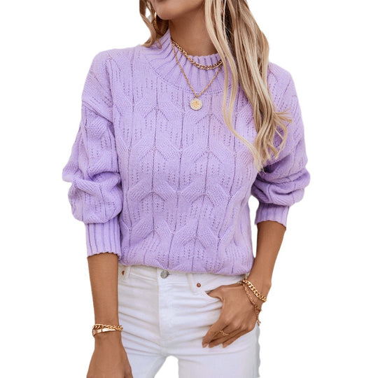 Damen Grobstrick Pullover Heidi-Mode