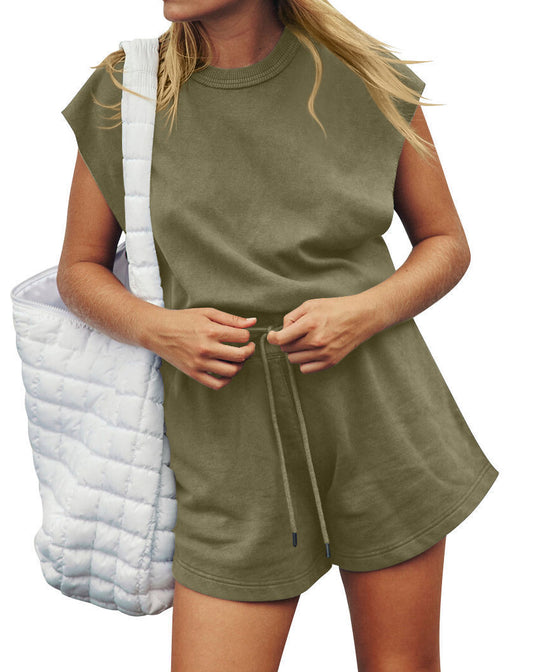 Damen Sportliches Kurzarm-Outfit Heidi-Mode