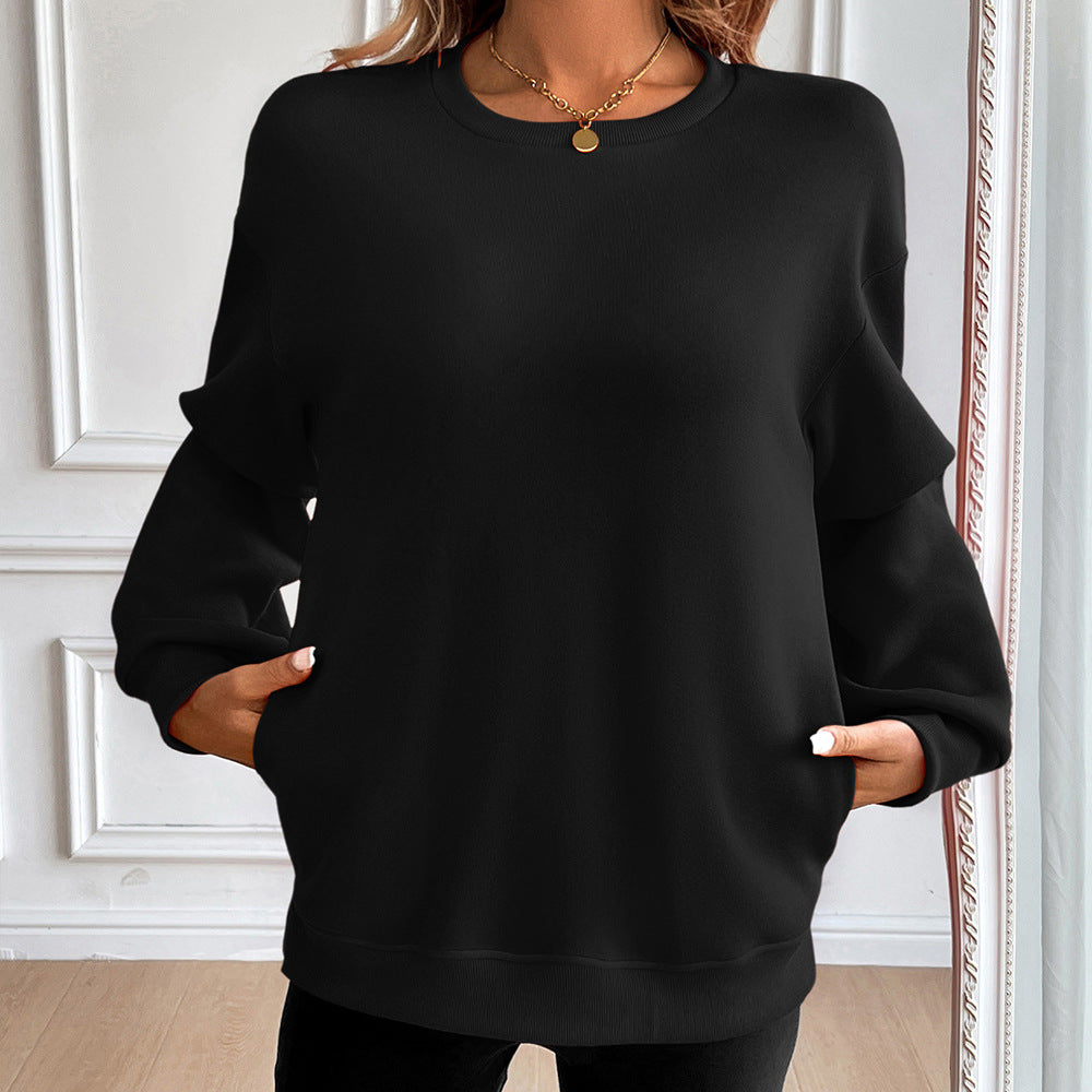 Damen Casual Sweatshirt mit weichen Materialien und lässigem Schnitt Heidi-Mode