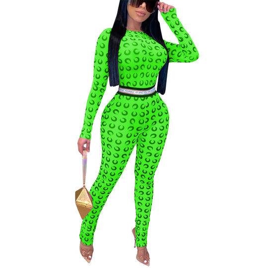 Damen Sportlicher Jumpsuit mit einzigartigem Muster und figurbetonter Passform Heidi-Mode
