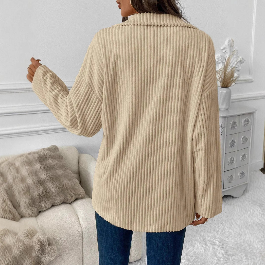 Damen Oversize Kordjacke Heidi-Mode