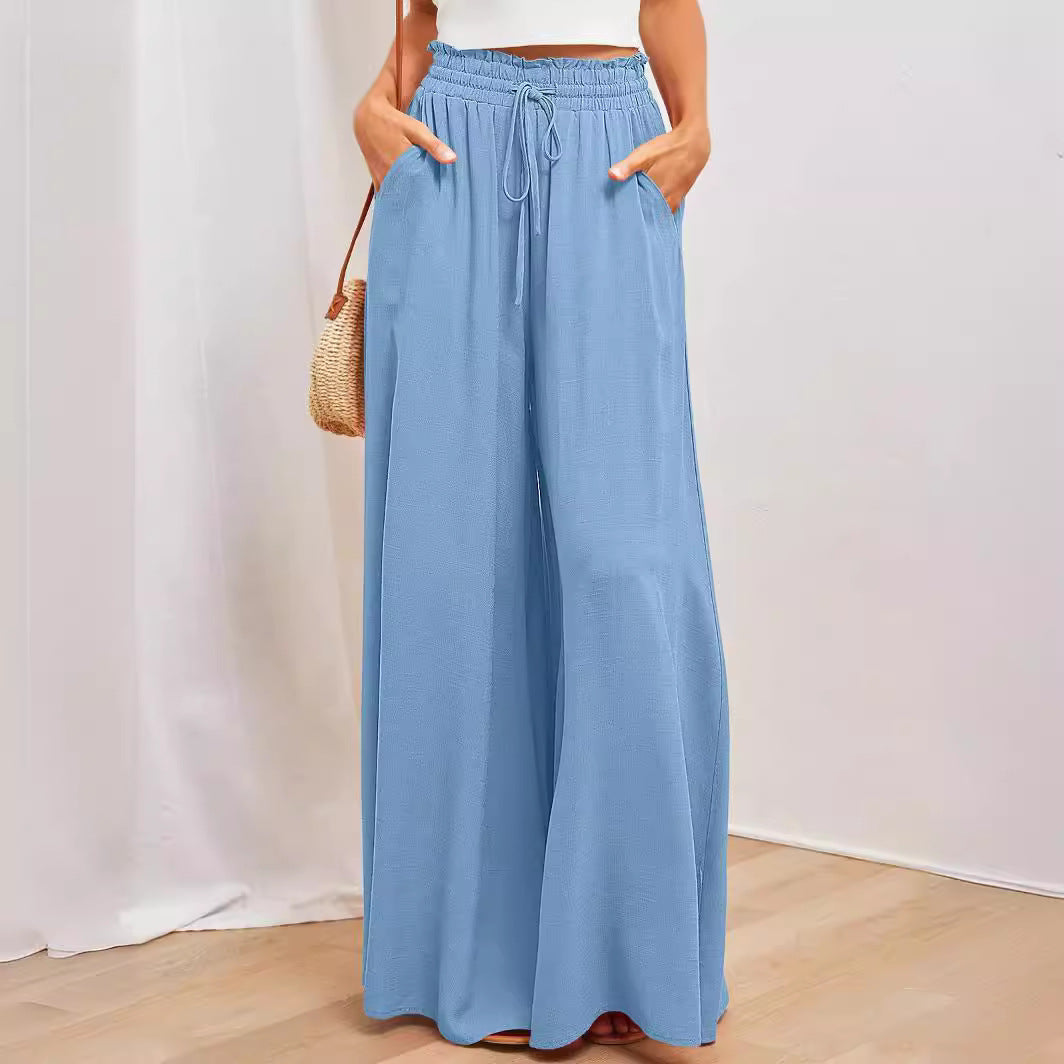 Damen Maxi-Rock mit elastischem Bund und Taschen Heidi-Mode