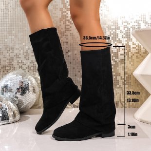 Damen Weiche Winterstiefel aus Veloursleder Heidi-Mode