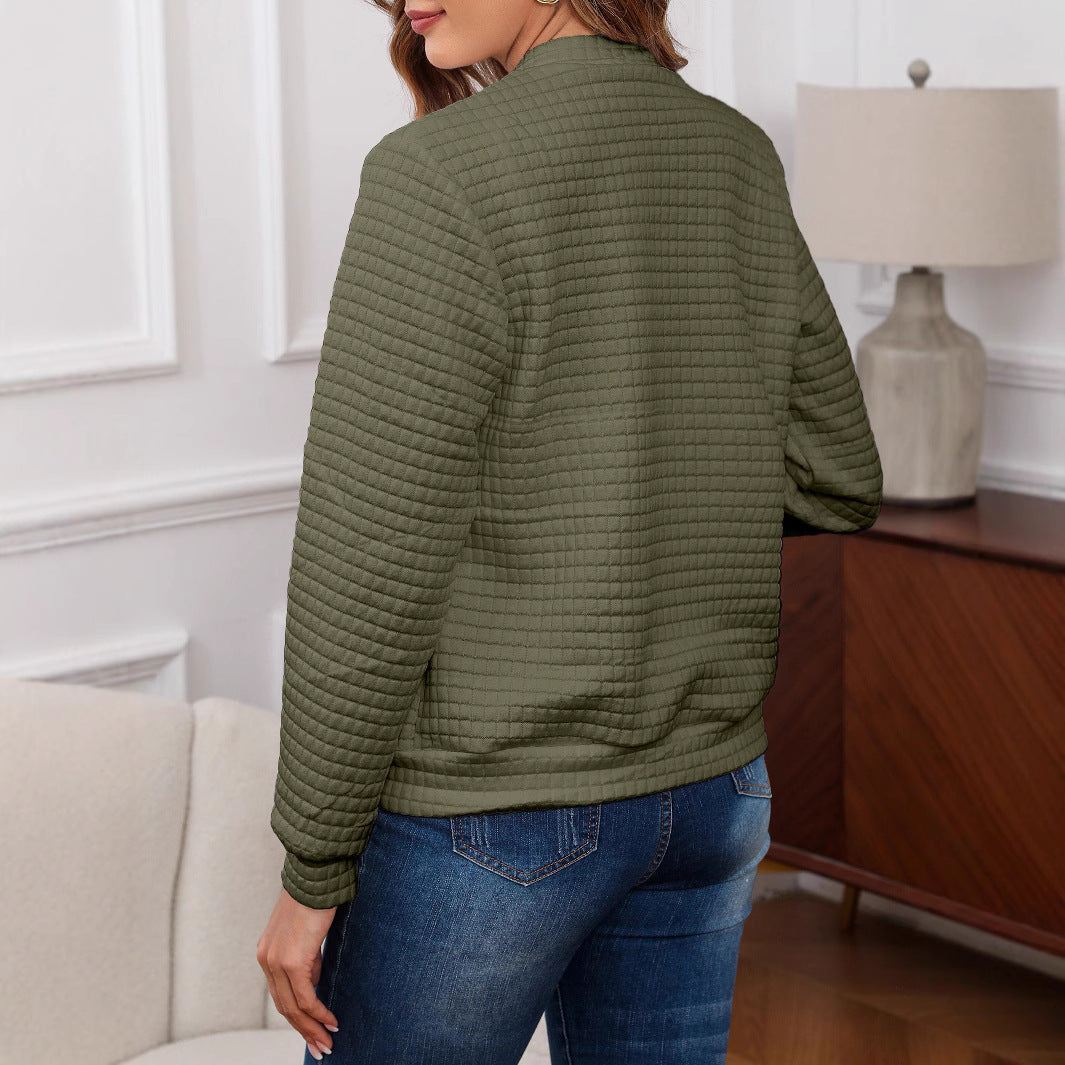 Damen Steppjacke mit elegantem Kragen und praktischen Taschen Heidi-Mode