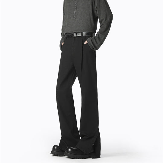 Damen elegante, weite Freizeithose mit feinen Falten und hochwertigen Materialien Heidi-Mode