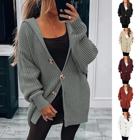 Damen Übergroßer Strickcardigan Heidi-Mode