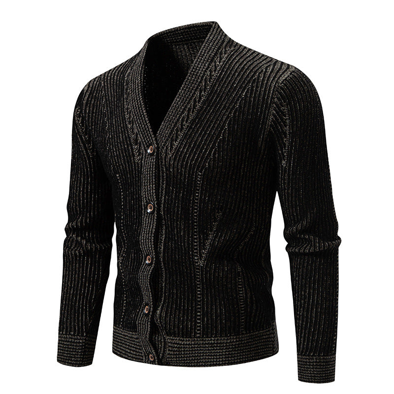 Herren Strickjacke mit strukturiertem Design Heidi-Mode