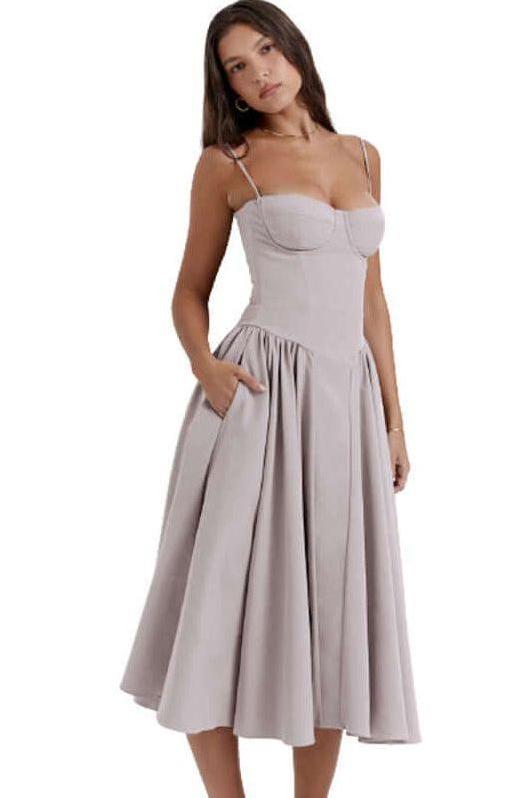 Heidi-Mode | Französisches Retro Midi Sommerkleid