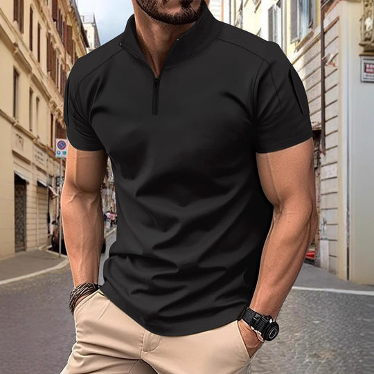 Herren Kurze Ärmel Poloshirt Heidi-Mode