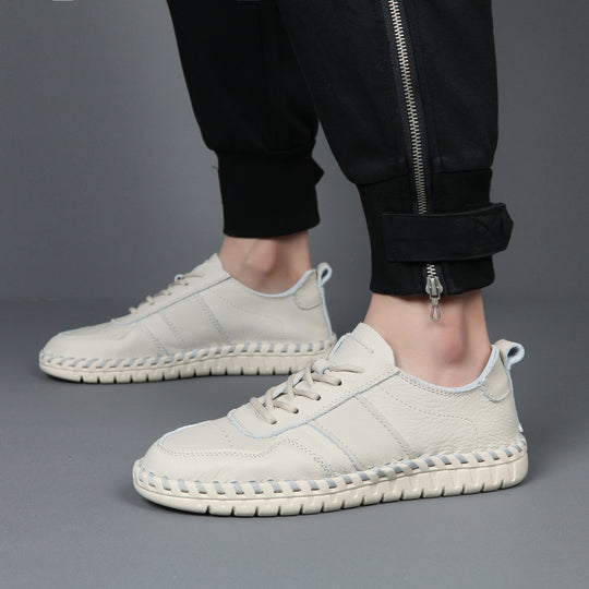 Damen Freizeit Leder Sneaker Heidi-Mode