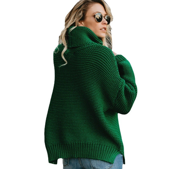 Damen kuscheliger Rollkragenpullover Heidi-Mode