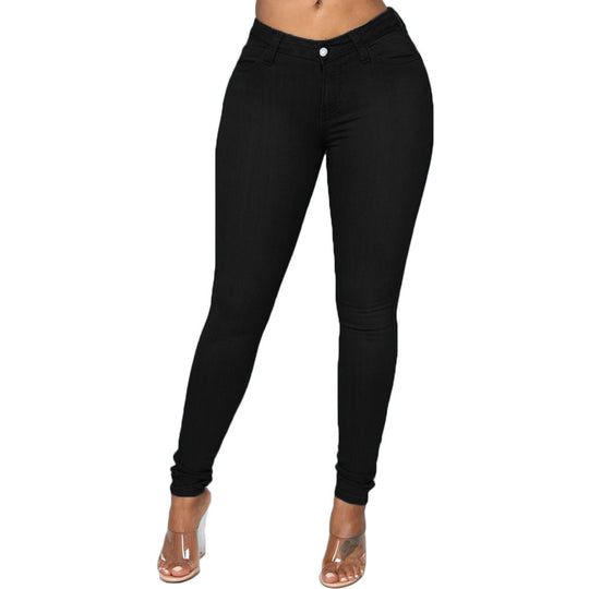 Damen High-Waist Skinny Jeans mit perfektem Sitz Heidi-Mode