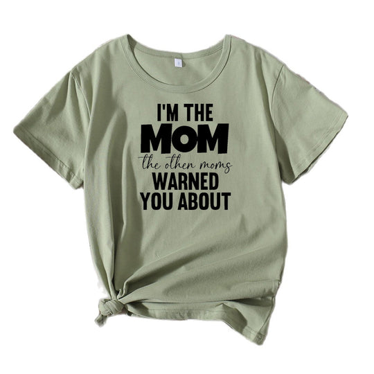 Frauen Casual Mama Spruch T-Shirt Heidi-Mode