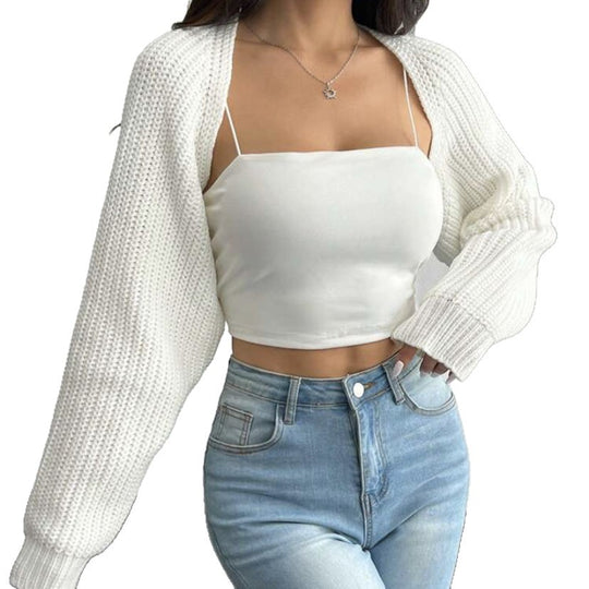 Damen Strickjacke mit lockerem Schnitt und strukturiertem Design Heidi-Mode