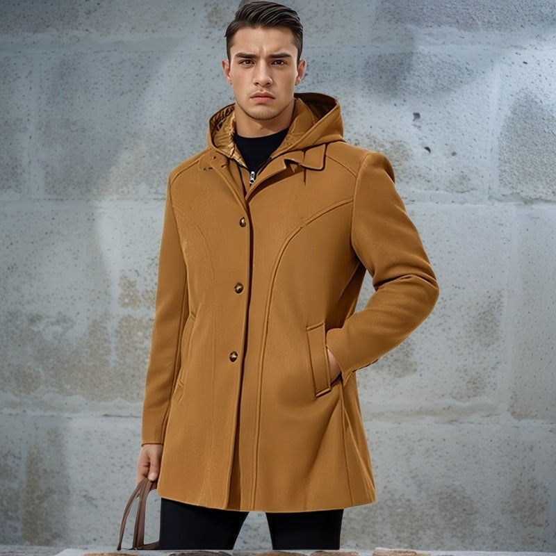 Herren modischer Parka mit praktischer Kapuze Heidi-Mode