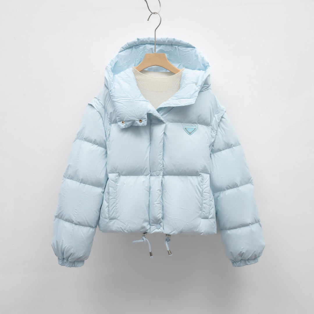 Damen Pufferjacke mit verstellbarem Bund und weichem Innenfutter Heidi-Mode