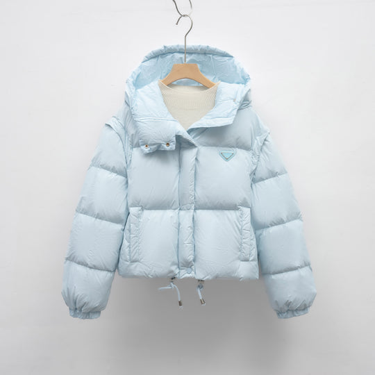 Damen Pufferjacke mit verstellbarem Bund und weichem Innenfutter Heidi-Mode