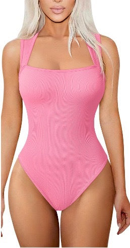 Damen Schwimmanzug mit quadratischem Ausschnitt und bequemen Trägern Heidi-Mode
