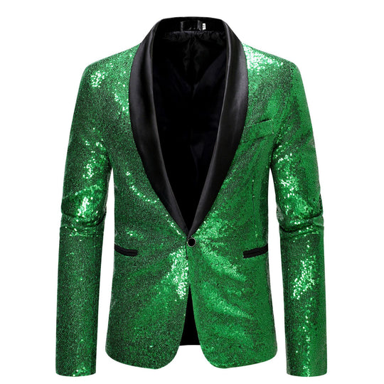 Damen Glamouröser Pailletten Blazer Heidi-Mode