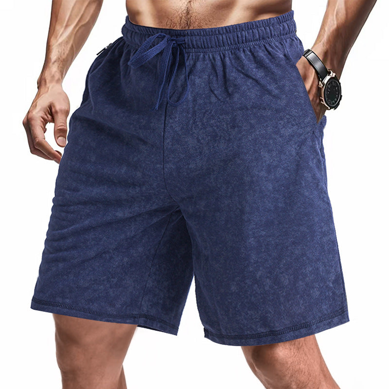 Herren bequeme Freizeit-Shorts aus sanftem Stoff mit verstellbarem Kordelzug Heidi-Mode