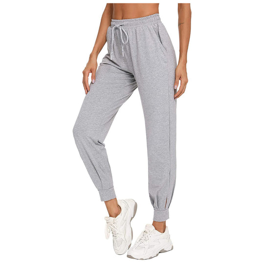 Damen Bequeme Sporthose mit elastischem Bund und seitlichen Taschen Heidi-Mode