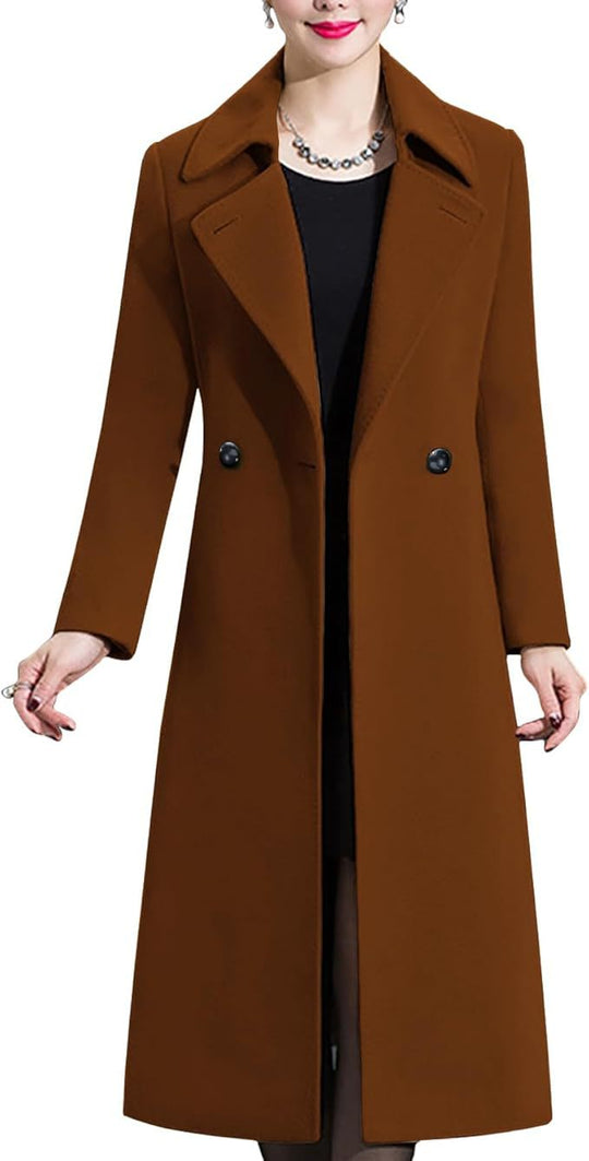 Damen Eleganter langer Mantel Heidi-Mode