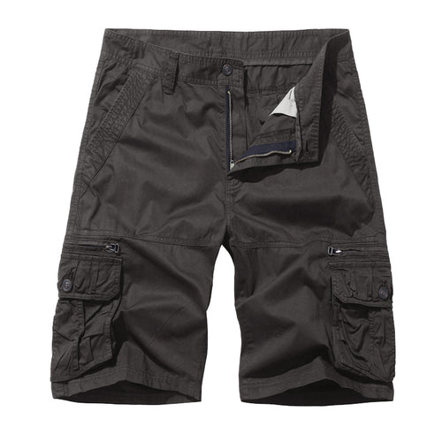 Herren Cargo-Shorts mit Mehrfachtaschen-Design Heidi-Mode