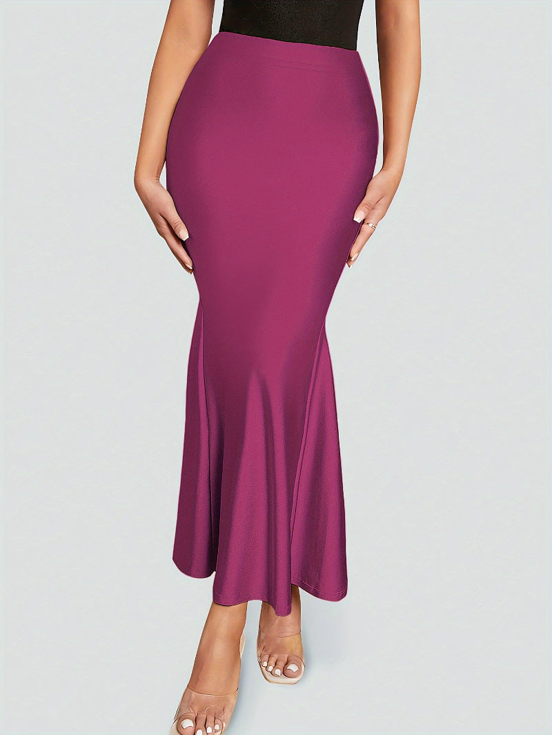 Damen Eleganter Bleistiftrock mit schmeichelnder Silhouette und verlängerndem Schnitt Heidi-Mode