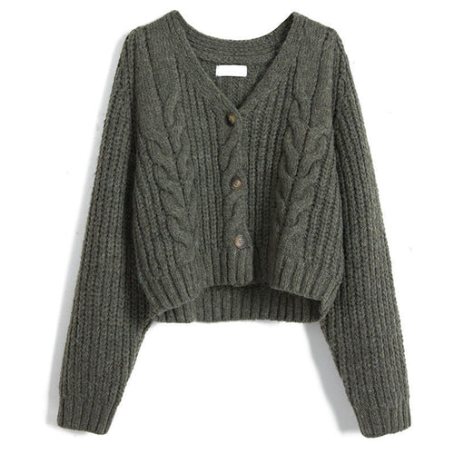Damen Kuscheliger Strickcardigan mit dekorativem Zopfmuster Heidi-Mode