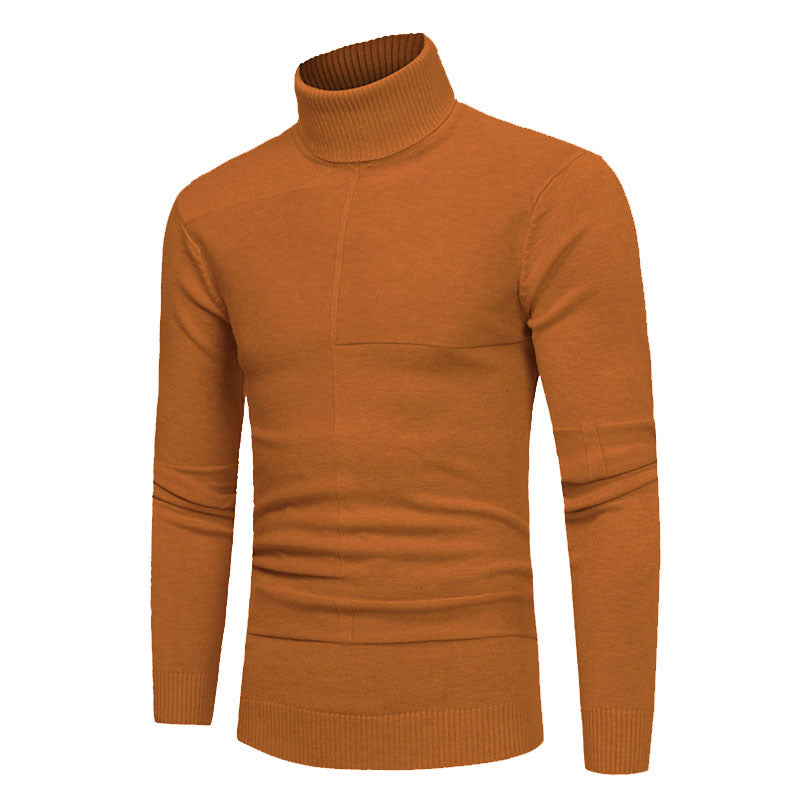 Herren Hochwertiger Rollkragenpullover aus weichem Strick Heidi-Mode