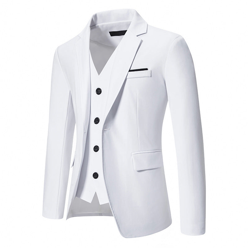 Herren elegant ausgestattetes Anzugset mit Blazer, Weste und Hose Heidi-Mode