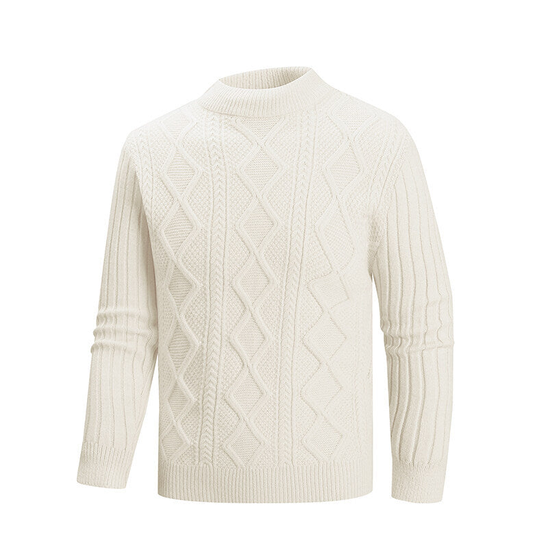 Herren Pullover aus strukturiertem Strickmaterial Heidi-Mode