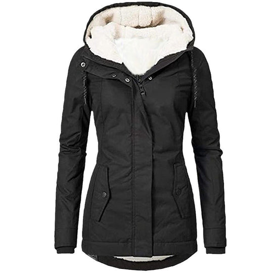 Damen warme Outdoor-Jacke mit kuscheligem Futter Heidi-Mode