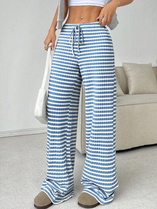 Damen komfortable Relaxhose mit weitem Schnitt und verstellbarem Kordelzug Heidi-Mode