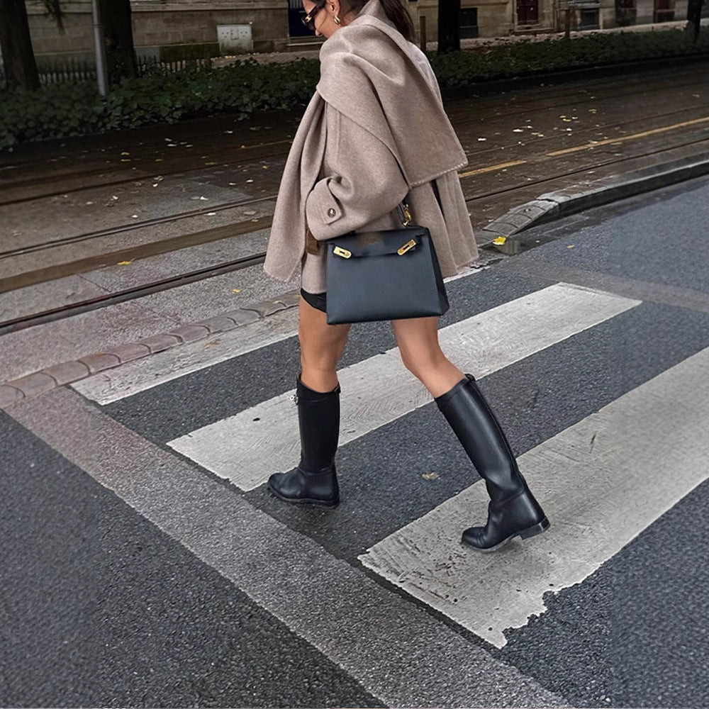 Damen modische Freizeitjacke aus hochwertigen Materialien mit praktischem Revers Heidi-Mode