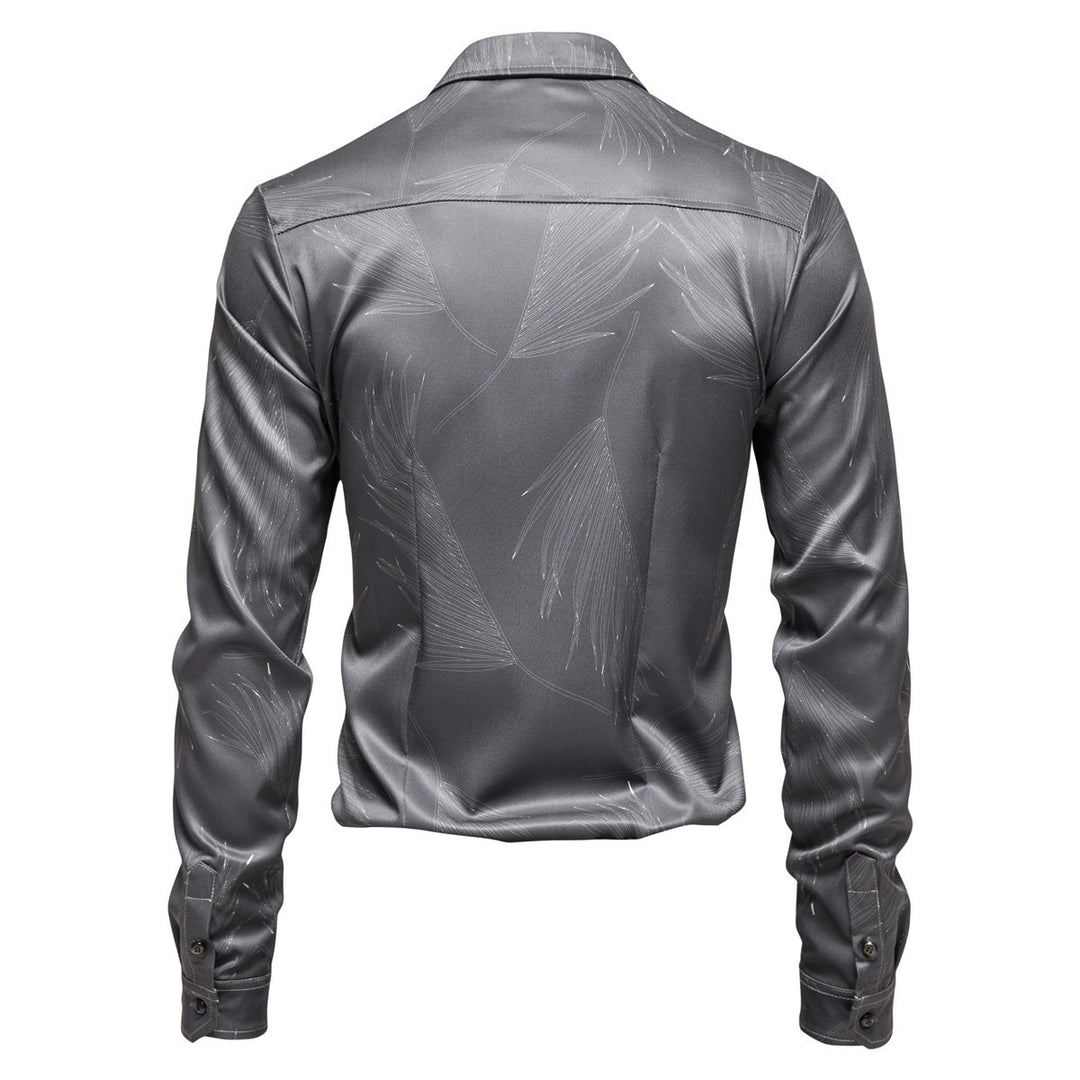 Herren Hemd mit elegantem Muster und modernem Glanz Heidi-Mode