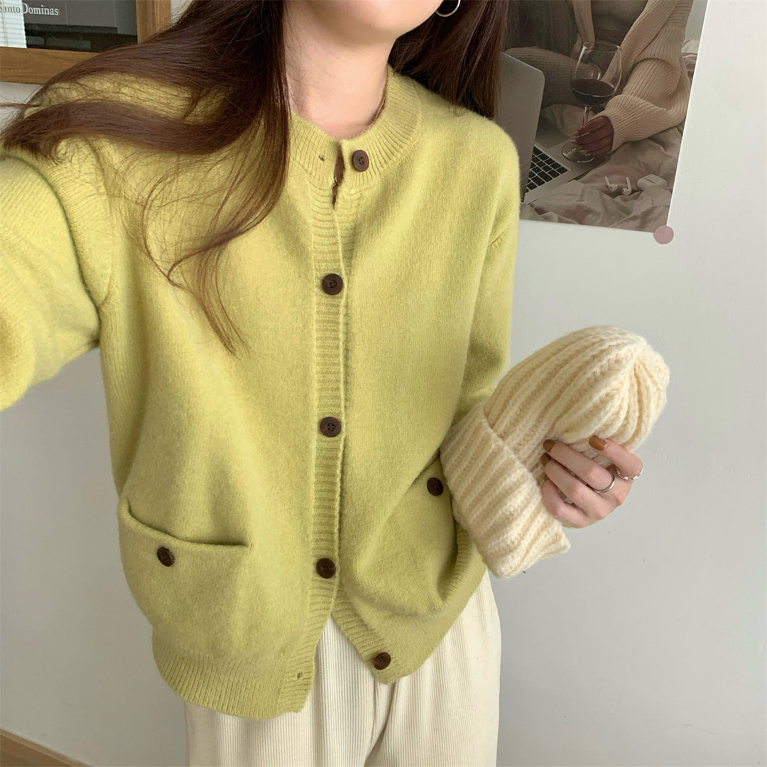 Damen Kuschelige Strickjacke mit praktischen Taschen Heidi-Mode